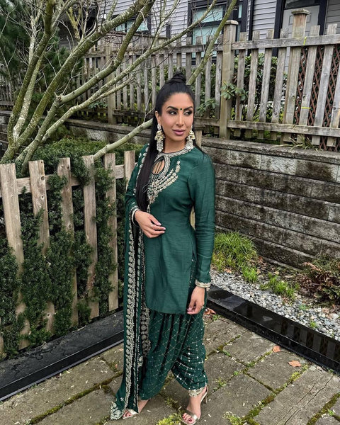 Launching New Designer Party Wear Look Top ,Dhoti Salwar and Dupatta