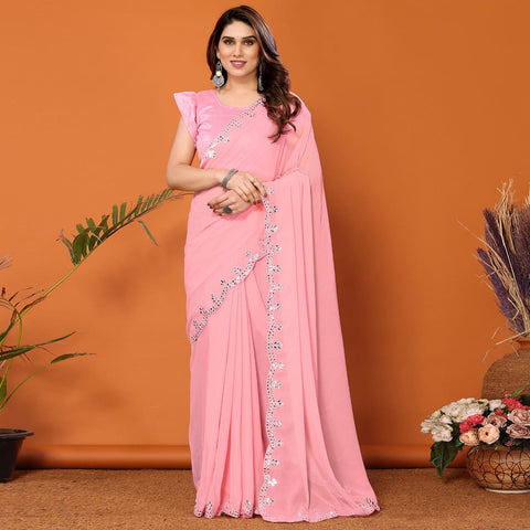 Tranding Beautifull Designer Georgette Fancy Saree