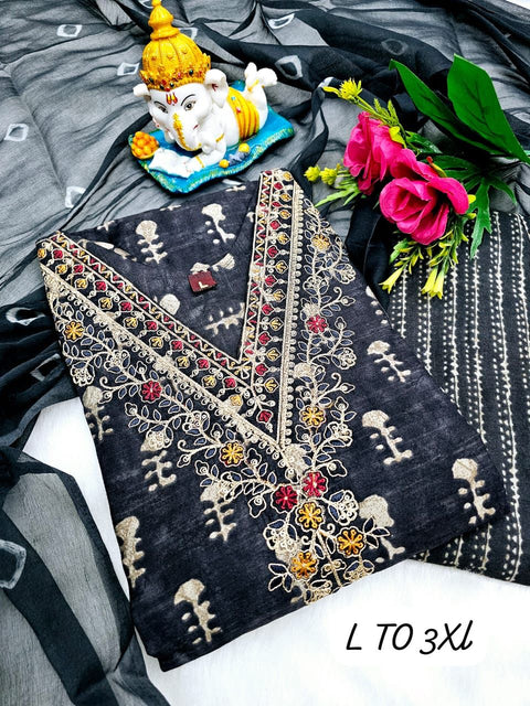 GEORGET EMBROIDERY WITH JARQAN WORK & DUP HEAVY WORK
