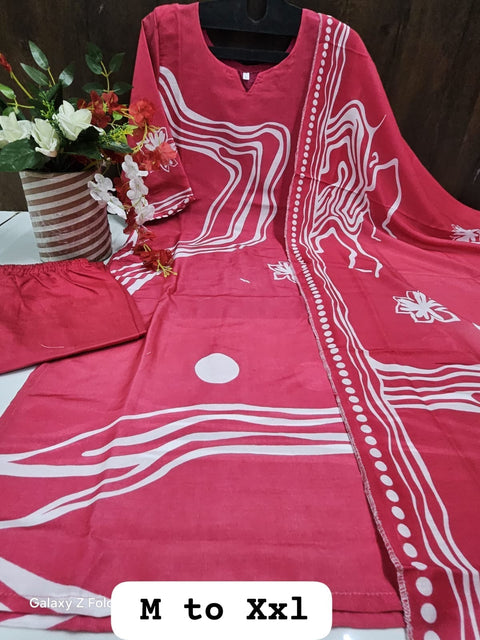 Kurti with pent and dupatta suit Heavy digital print