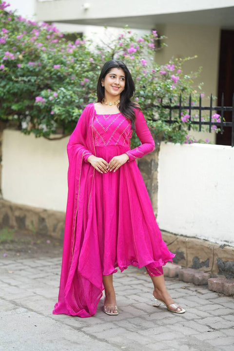 Introducing New Designer Handwork Kurti With Pant And Duptta suit