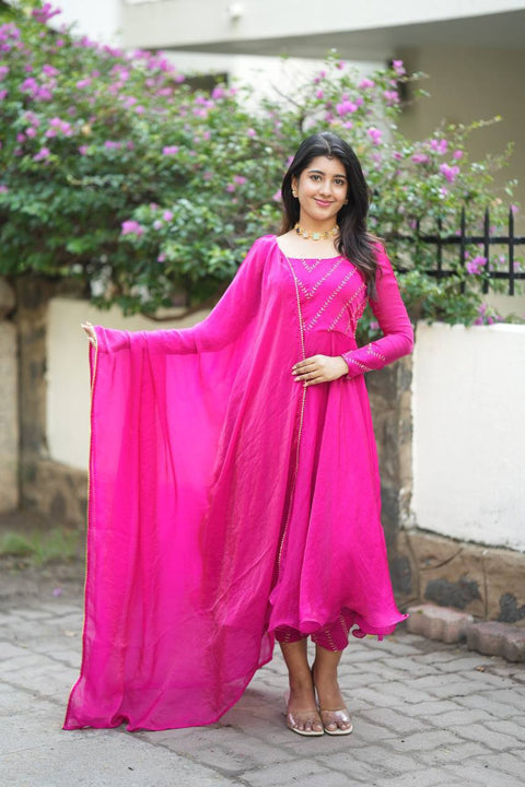 Introducing New Designer Handwork Kurti With Pant And Duptta suit