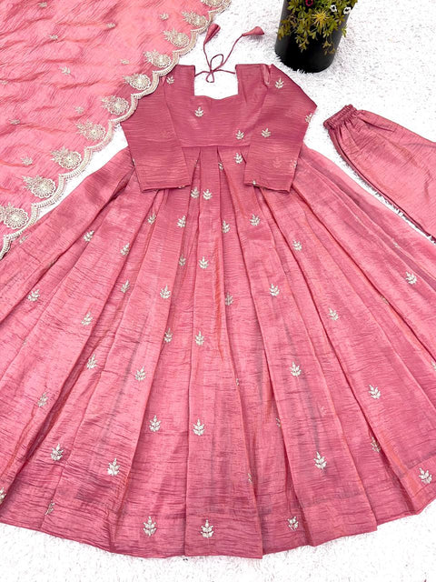 Womens Fancy Anarkali With Pant and Dupatta Suit Latest Design
