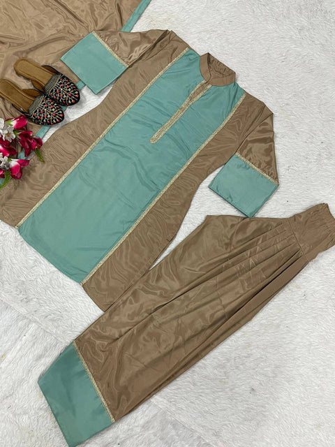 New Designer Party Wear Look Stylish Stitched Suit