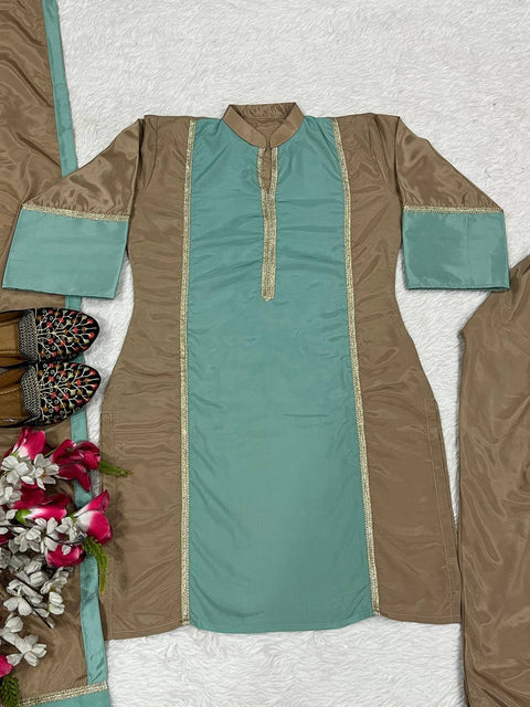 New Designer Party Wear Look Stylish Stitched Suit
