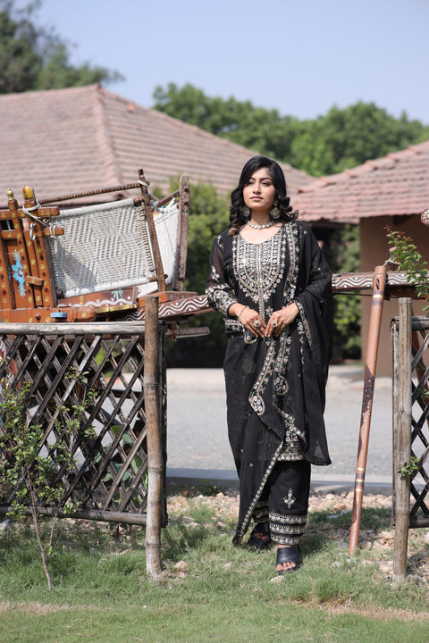 Designer Party Wear Heavy Viscose Velvet Suit
