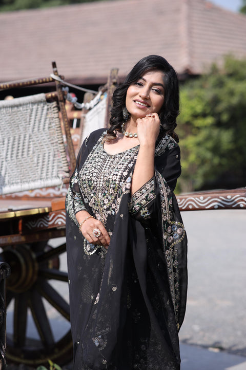 Designer Party Wear Heavy Viscose Velvet Suit