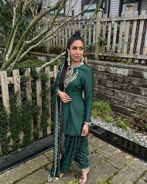 Launching New Designer Party Wear Look Top ,Dhoti Salwar and Dupatta