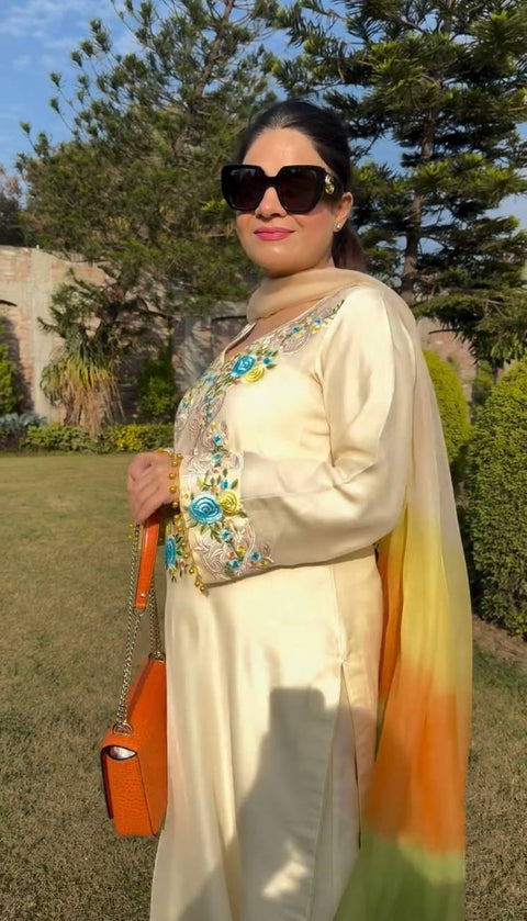 New Designer Party Wear Look Top-Dupatta and Fully Stiched Bottom
