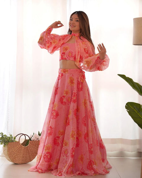 Digital Print Wonderful Lehenga With Blouse