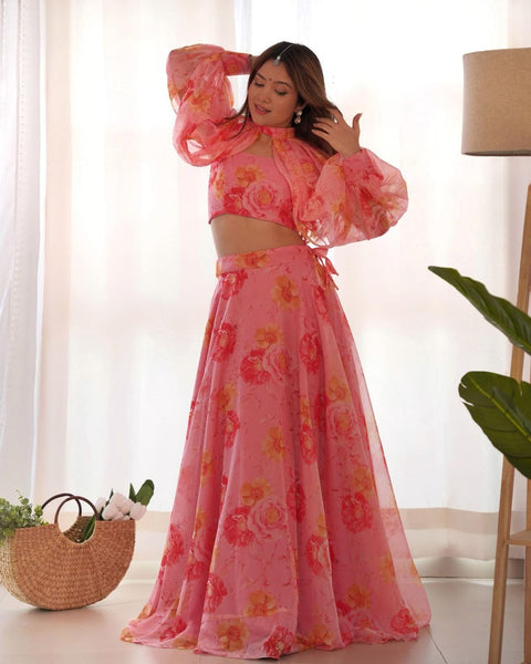 Digital Print Wonderful Lehenga With Blouse