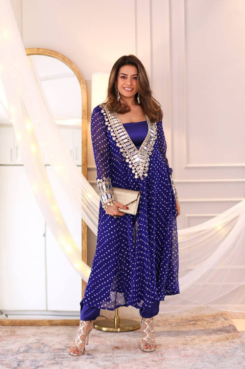 Printed Rayon Blend Stitched Anarkali Gown