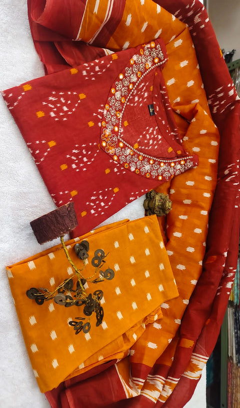 Viscose Women Straight Printed Kurti Pant With Dupatta