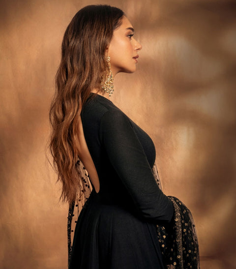 Georgette Party Wear Gown with embrodery dupatta