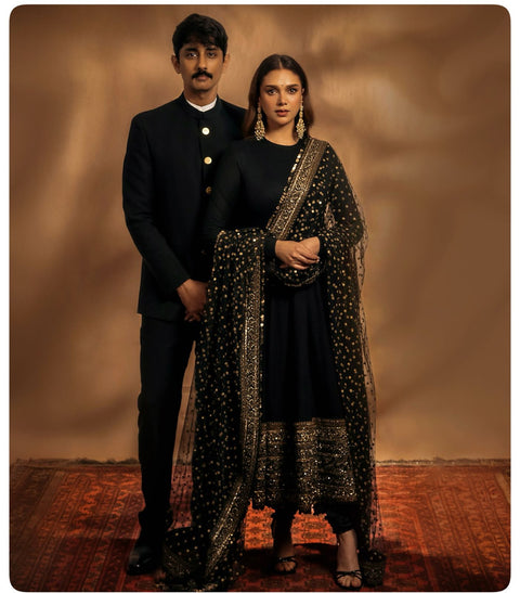 Georgette Party Wear Gown with embrodery dupatta