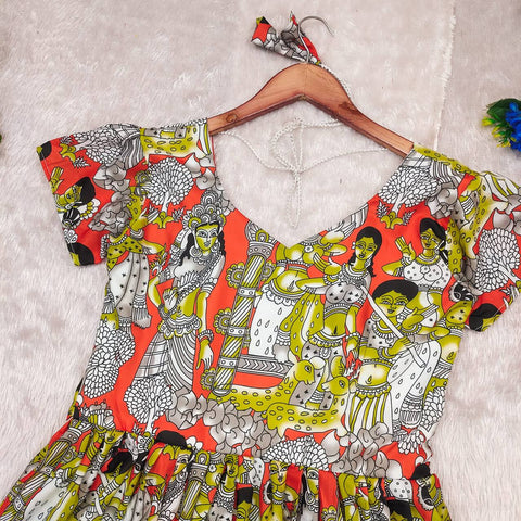Beautiful Cotton Chanderi Paired With Georgette suit