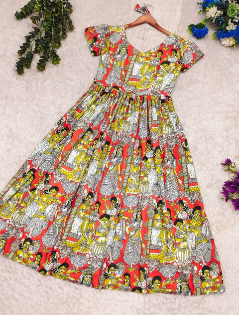 Beautiful Cotton Chanderi Paired With Georgette suit