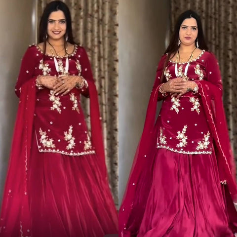 New Designer Party Wear Look Fancy Stitched Suit