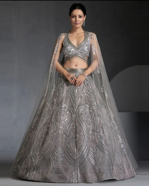 Heavy Embroidery Work Lehenga