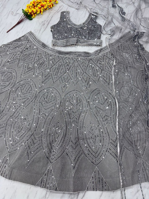Heavy Embroidery Work Lehenga