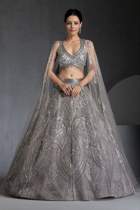 Heavy Embroidery Work Lehenga