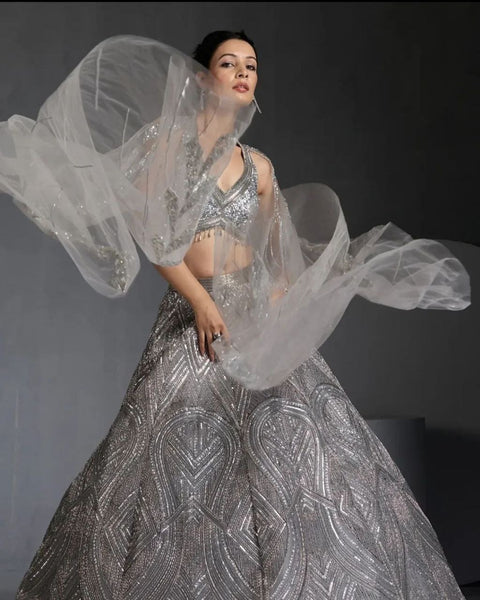 Heavy Embroidery Work Lehenga