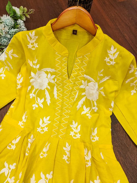 Rayon embroidery SEQUENCE work GOWN