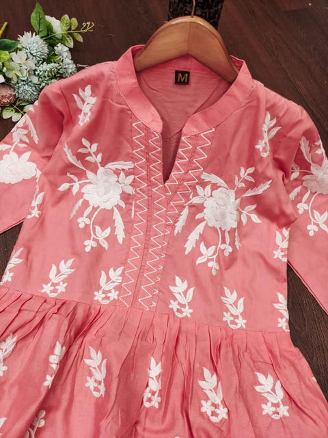 Rayon embroidery SEQUENCE work GOWN