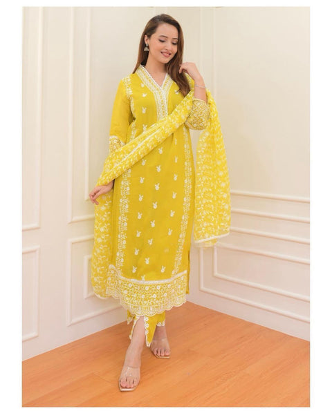 new designer party wear look a pure Pakistani suit