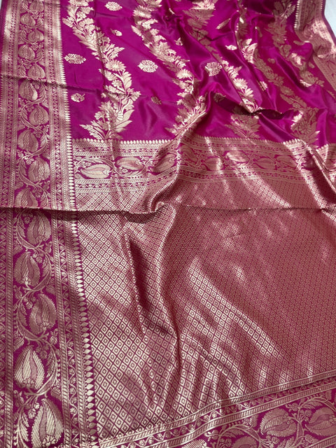 Designer Banarasi Silk Jacquard Saree with Blouse