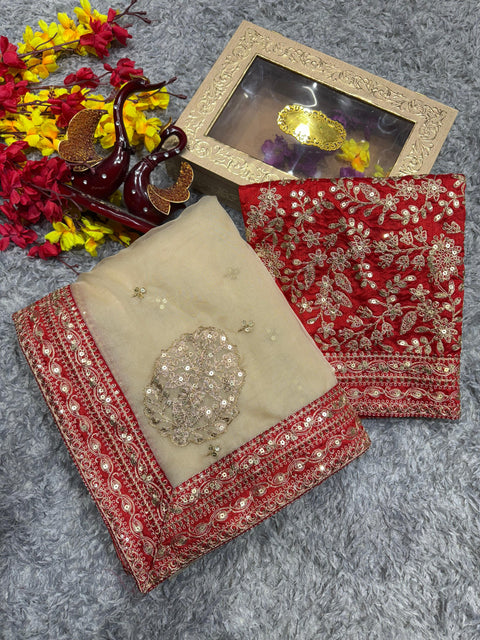 Launching new designer organza silk saree