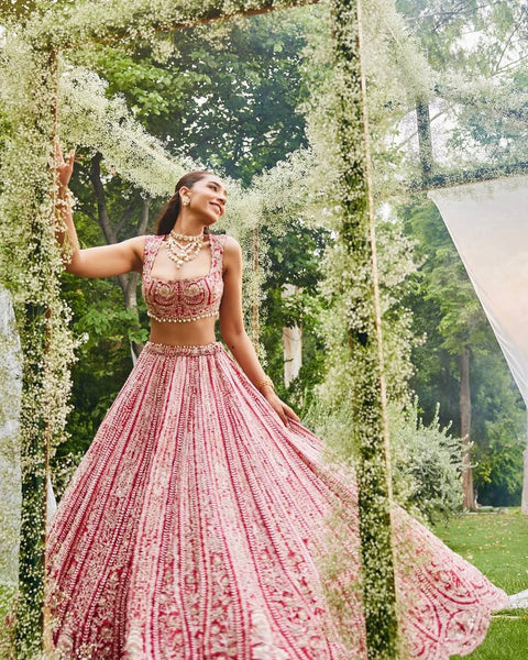 Self Design fully Stitched Lehenga Choli