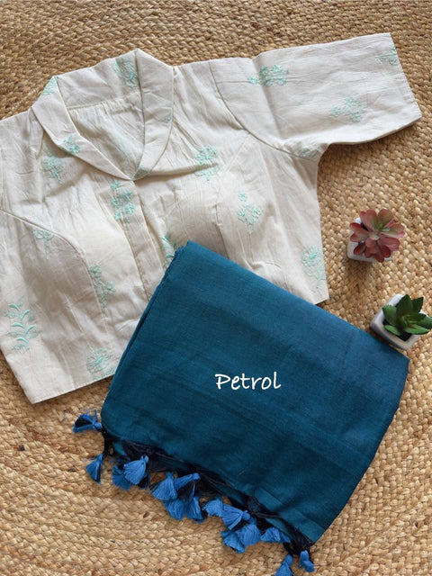 Cotton Classic  Khadi cotton saree with running blouse