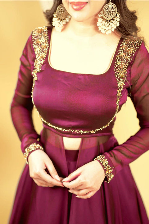 Launching New Designer Party Wear Look Gown Dupatta and Fully Stiched Bottom
