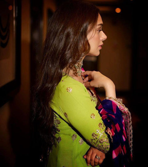 New Designer Collection in Party Wear Embroidery Work Stitched Suit
