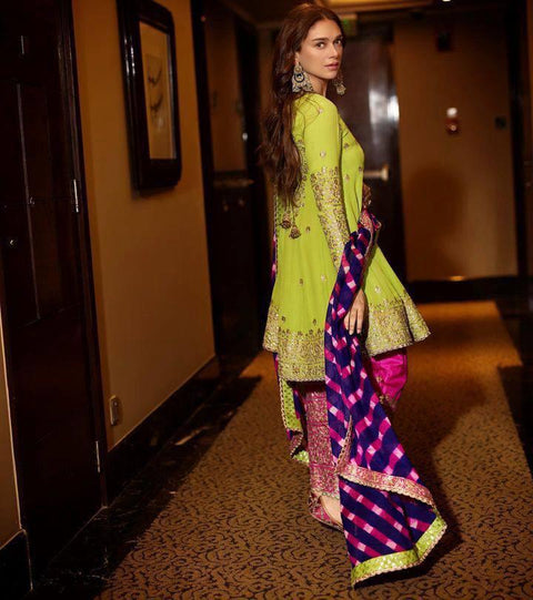 New Designer Collection in Party Wear Embroidery Work Stitched Suit