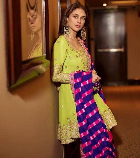 New Designer Collection in Party Wear Embroidery Work Stitched Suit