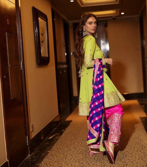 New Designer Collection in Party Wear Embroidery Work Stitched Suit