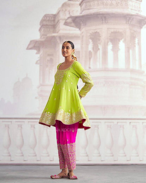 New Designer Collection in Party Wear Embroidery Work Stitched Suit