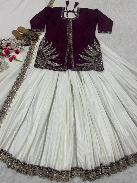 Fancy Designer Georgette Embroidery And Sequence Work