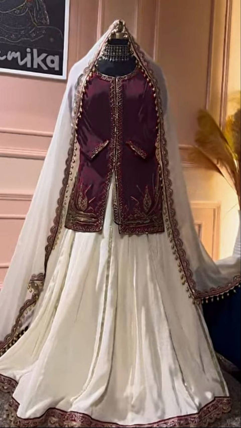 Fancy Designer Georgette Embroidery And Sequence Work