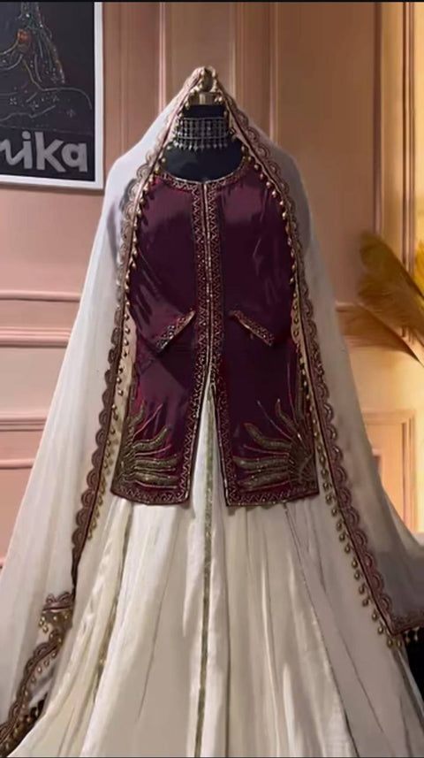 Fancy Designer Georgette Embroidery And Sequence Work