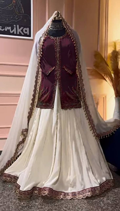 Fancy Designer Georgette Embroidery And Sequence Work