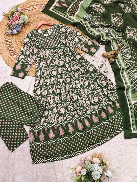 HEAVY COTTON ANARKALI SALWAR SUIT