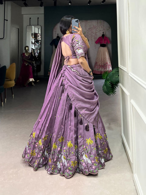 Heavy Embroidered Elephant Design Lehenga Choli