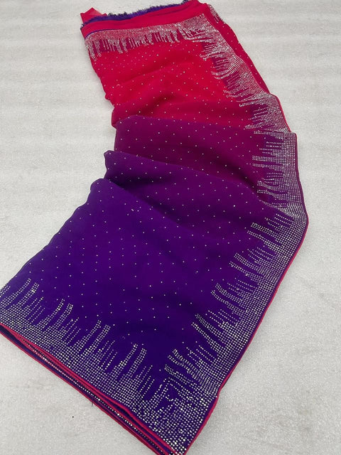 Fancy Bollywood style festive and party wear saree