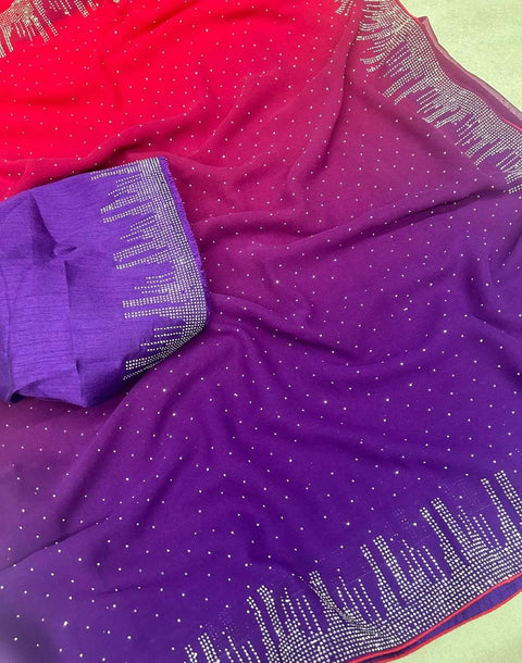 Fancy Bollywood style festive and party wear saree