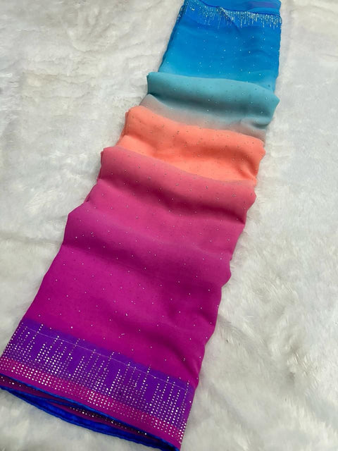 Fancy Bollywood style festive and party wear saree