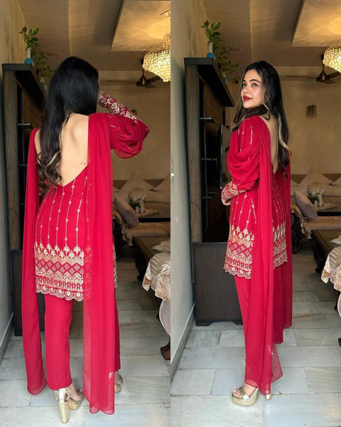 Launching New Designer Top With Sudidar Pent Style Dupatt