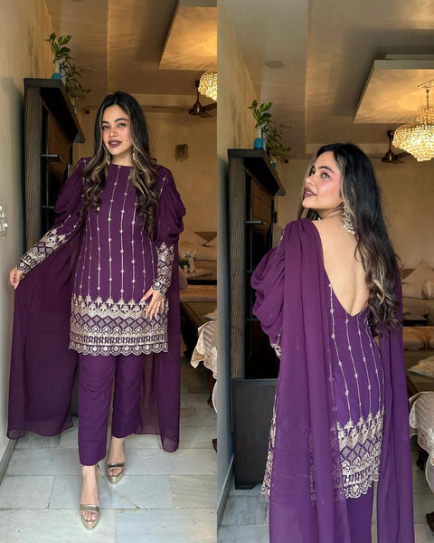 Launching New Designer Top With Sudidar Pent Style Dupatt